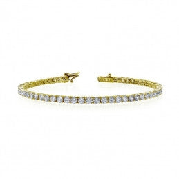 Yellow Tone Tennis Bracelet - Lafonn B2001CLG72