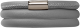 Grey Leather Bracelet - Endless Jewelry 12103